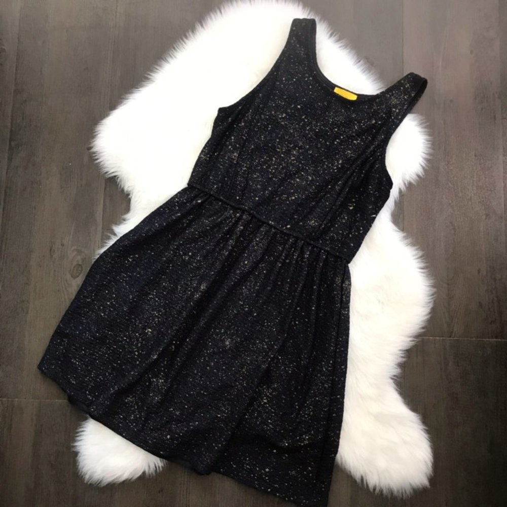 dee elle Navy Blue w/Gold Mini Dress